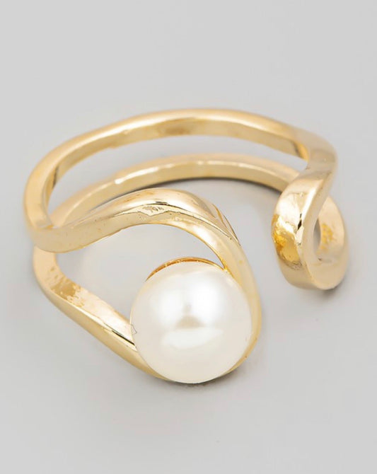 One Size Fits All Pearl Ring