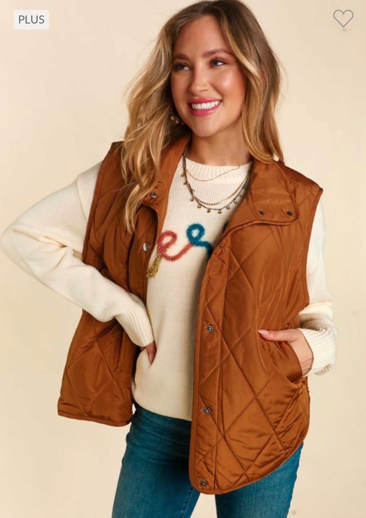 Better Than Ever Puffer Vest Plus Size