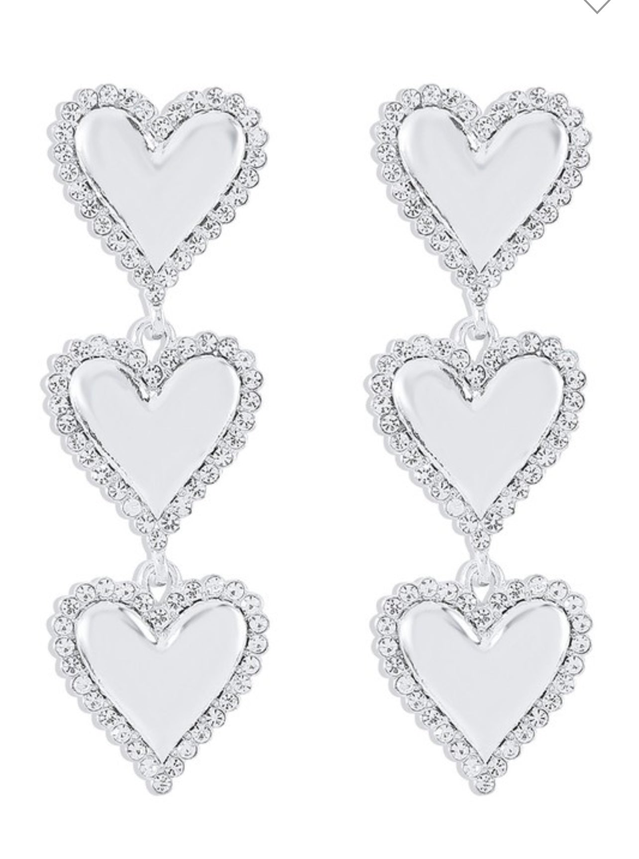 Heart of Gold Dangle Earrings