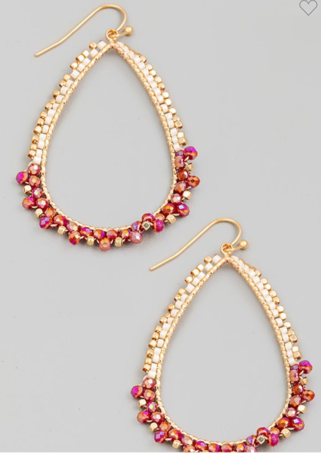 Double Take Teardrop Dangle Earrings