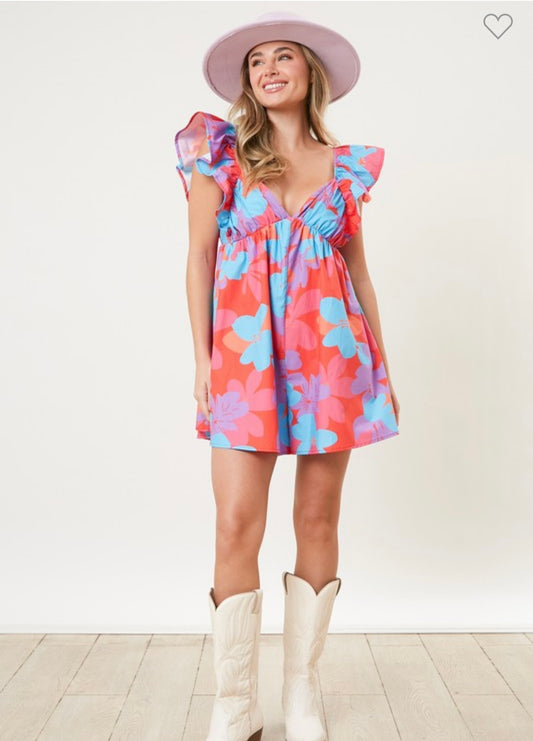 All That Blooms Floral Romper