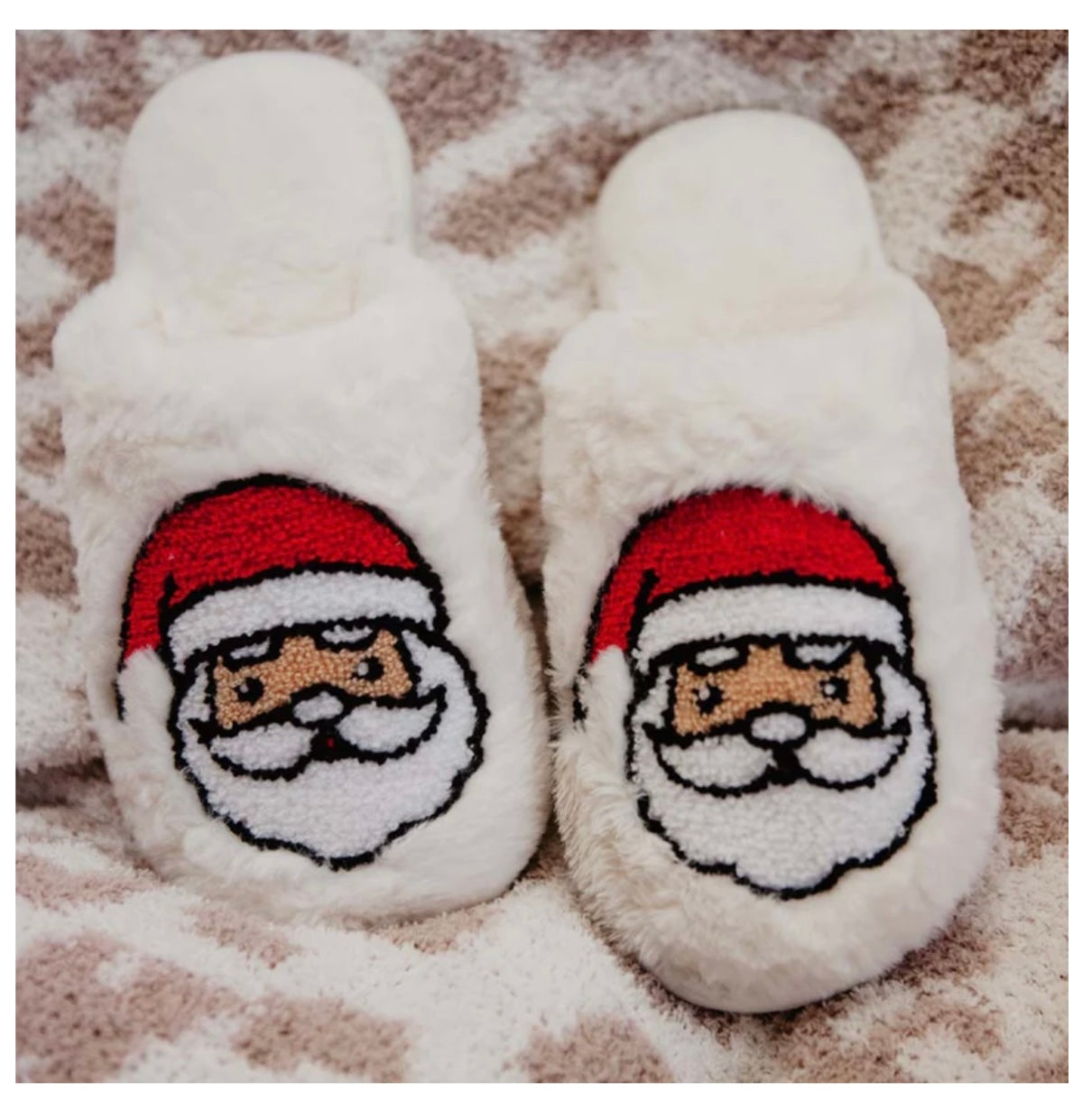 Women’s Santa Face Slippers