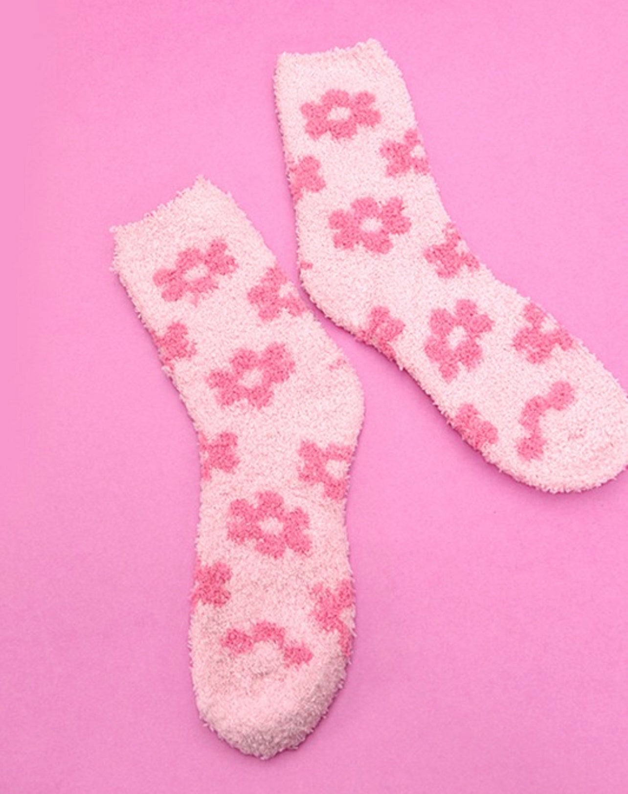 Daisy fleece warm and cozy socks