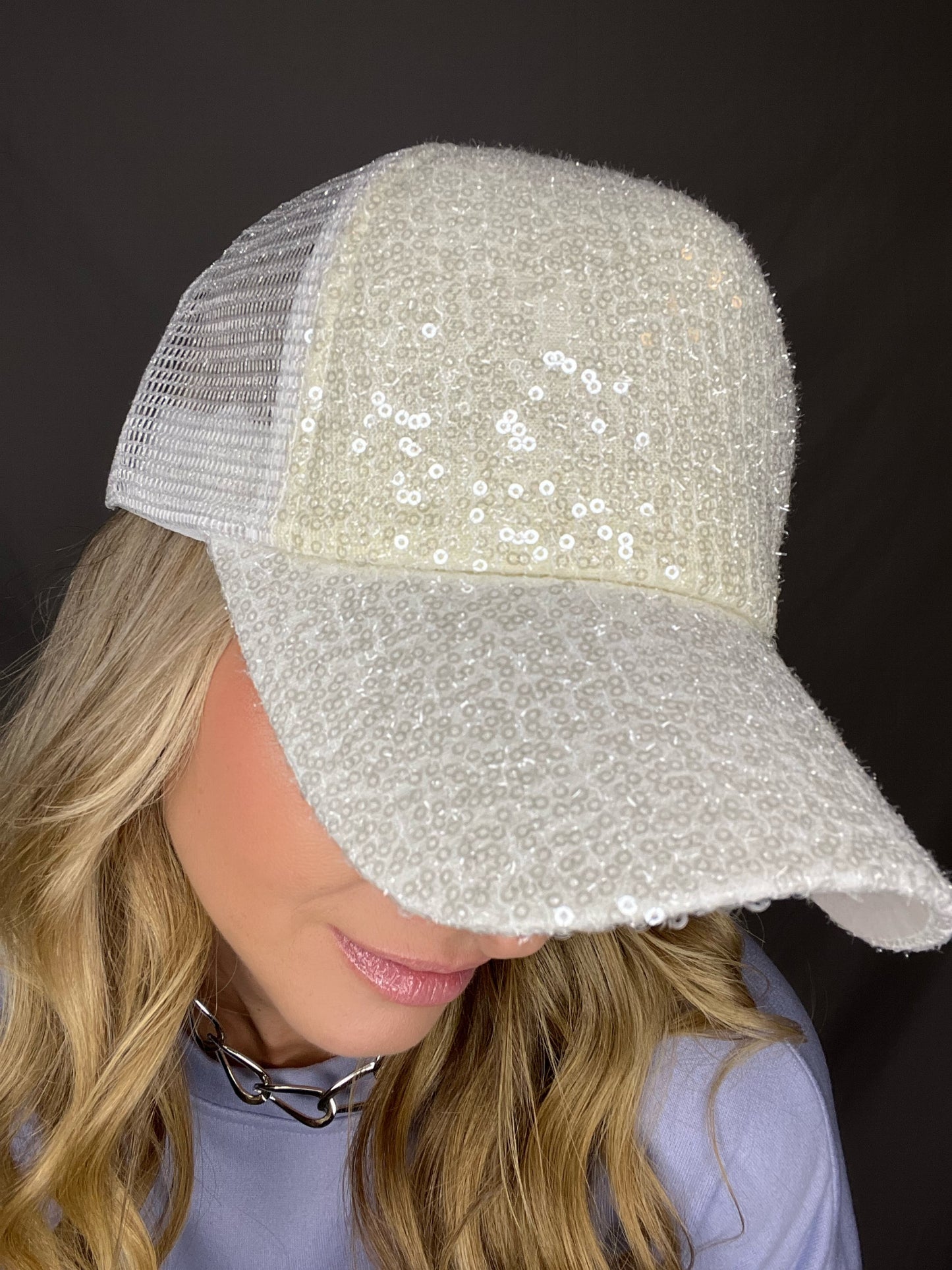 Slay the Day Shiny Sequins Baseball Cap