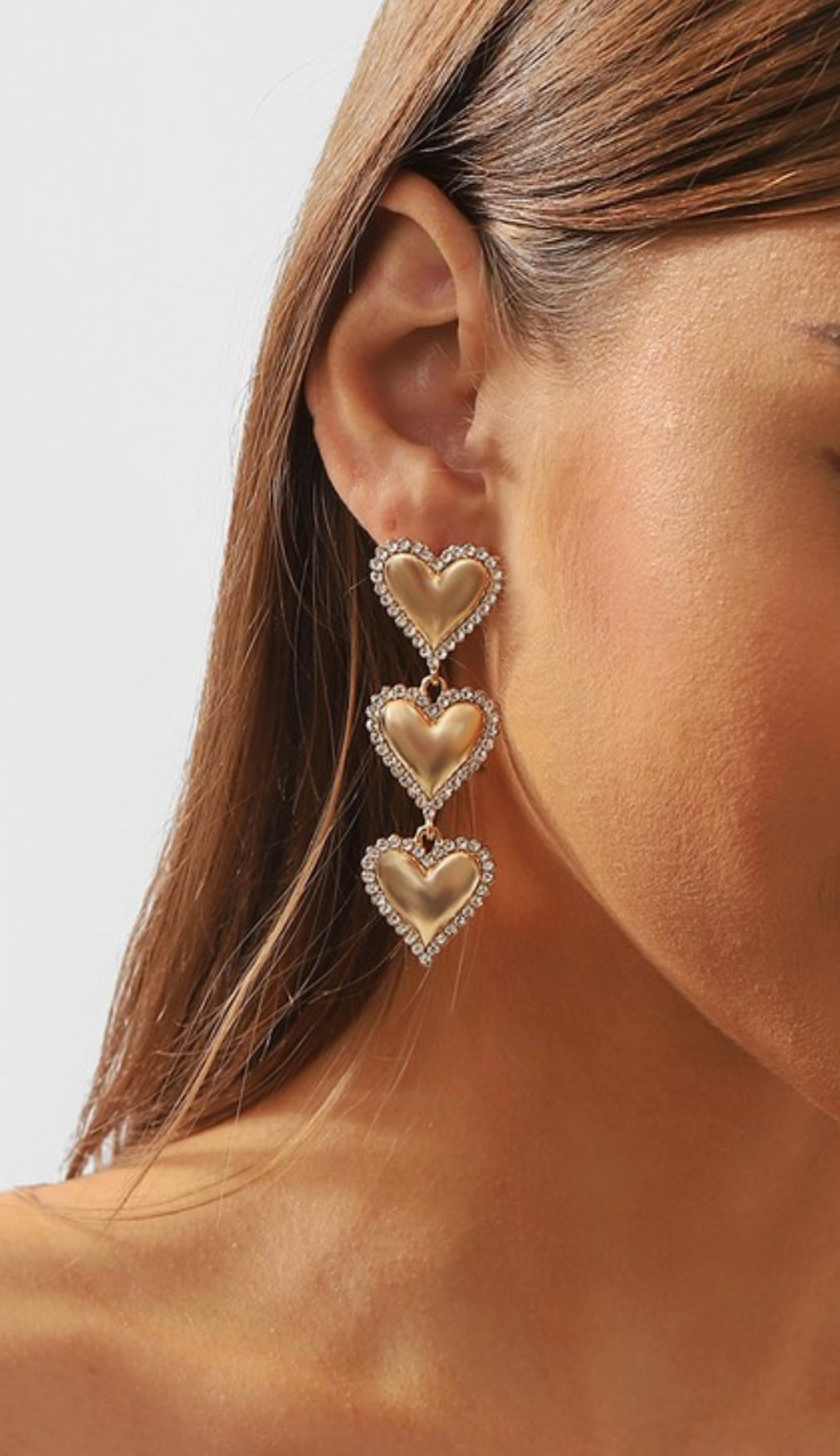 Heart of Gold Dangle Earrings