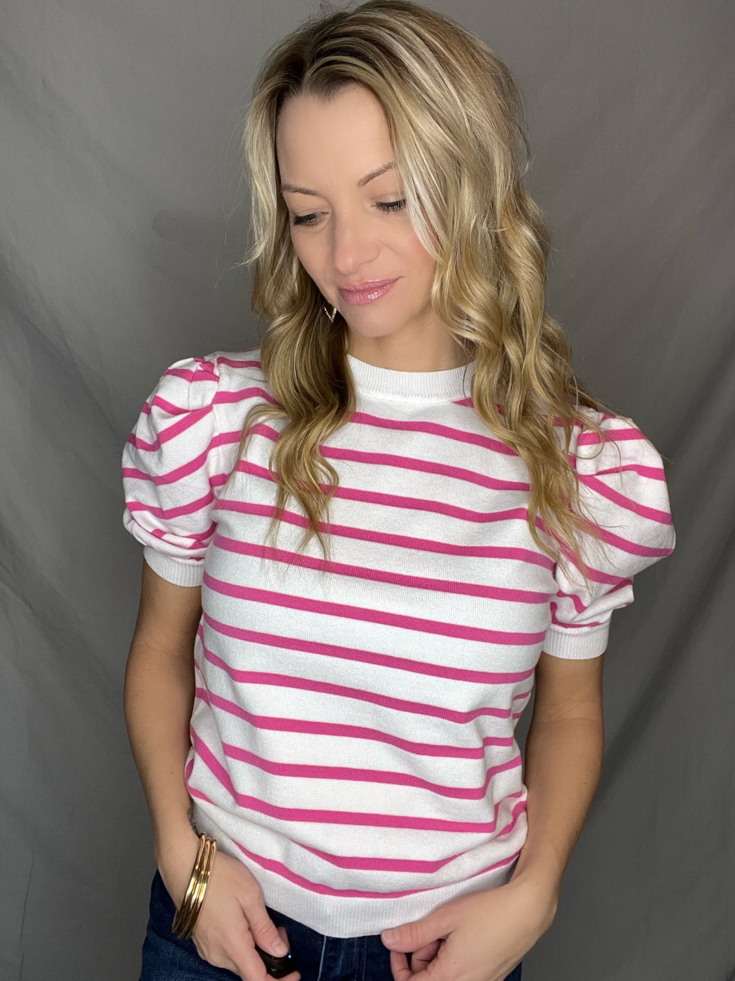 Sweet Like Candy Puff Sleeve Top