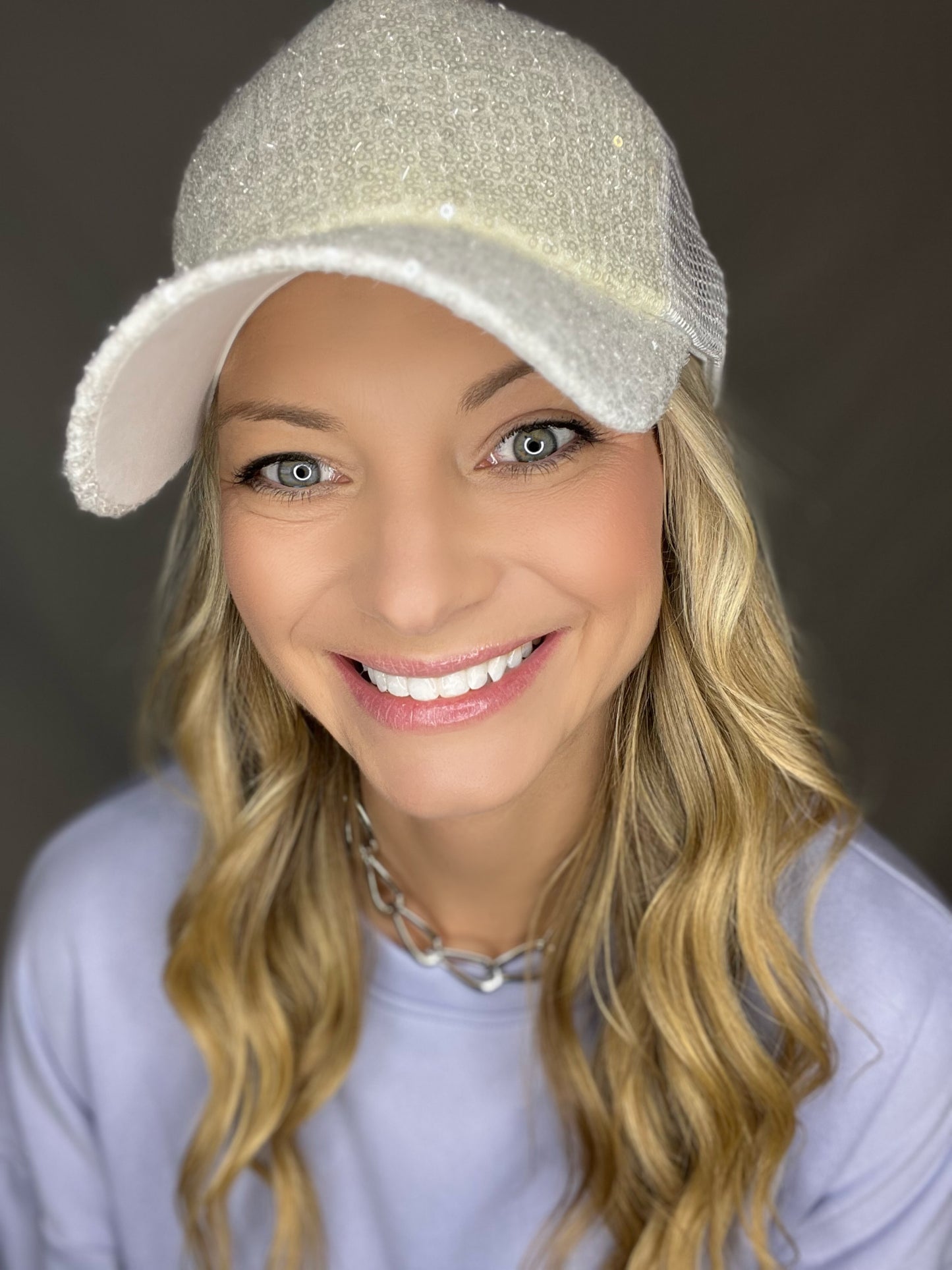 Slay the Day Shiny Sequins Baseball Cap