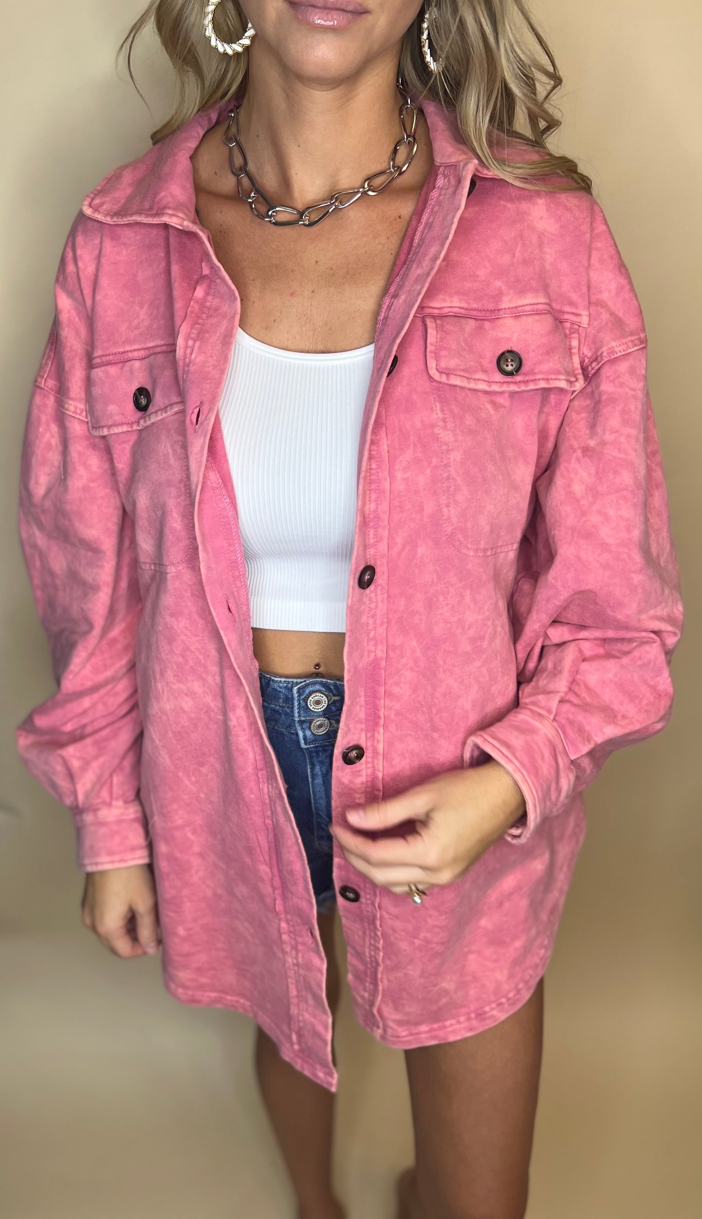 Pretty Please Shirt Jacket