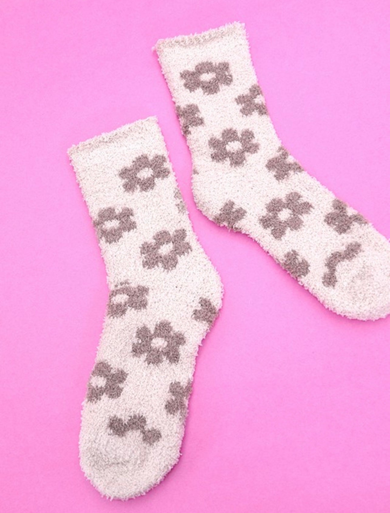 Daisy fleece warm and cozy socks