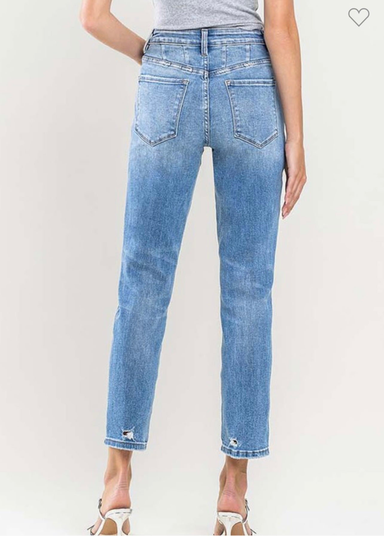 Vervet Super High Rise Crop Mom Jeans