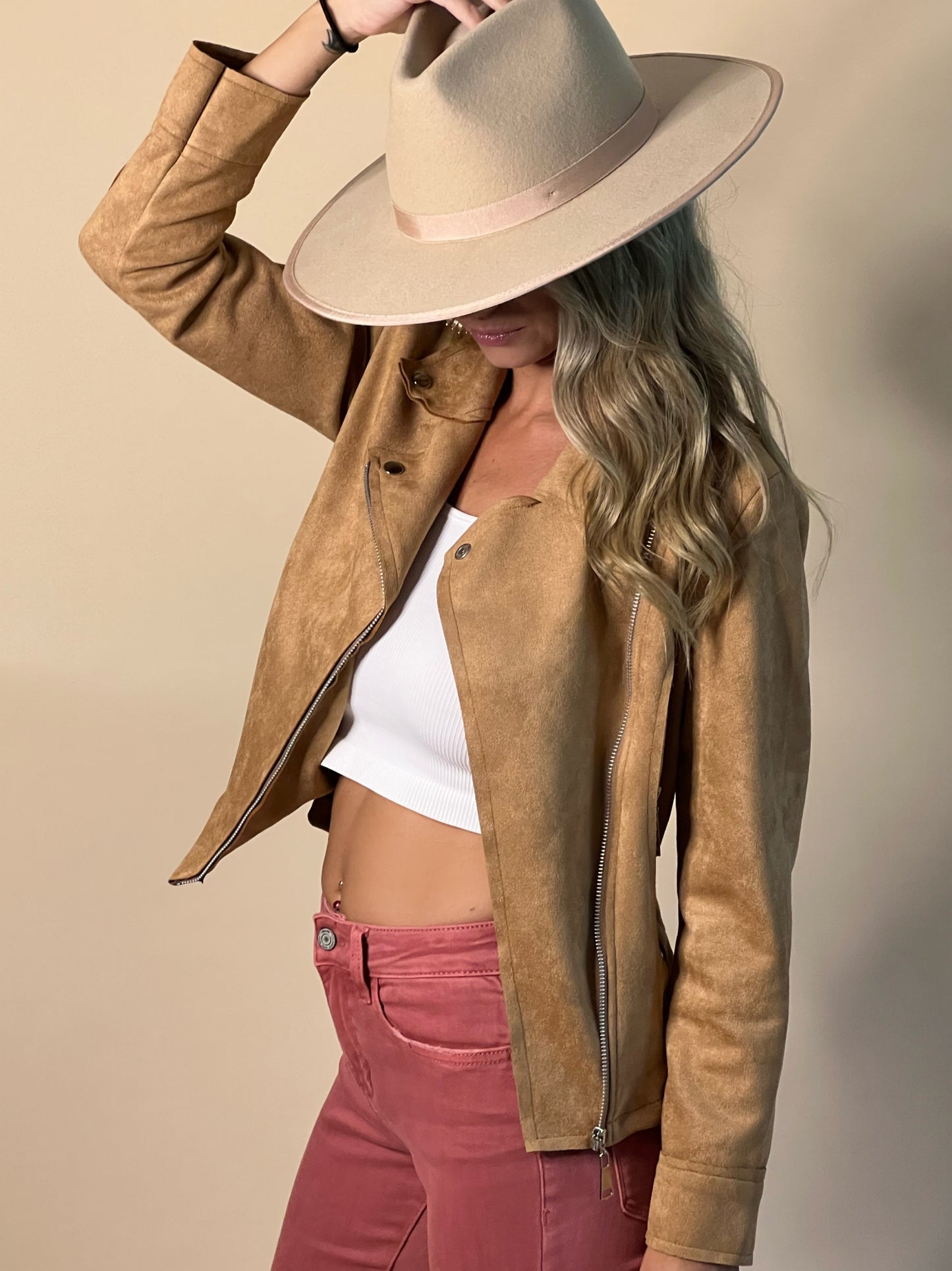 Falling for You Suede Jacket