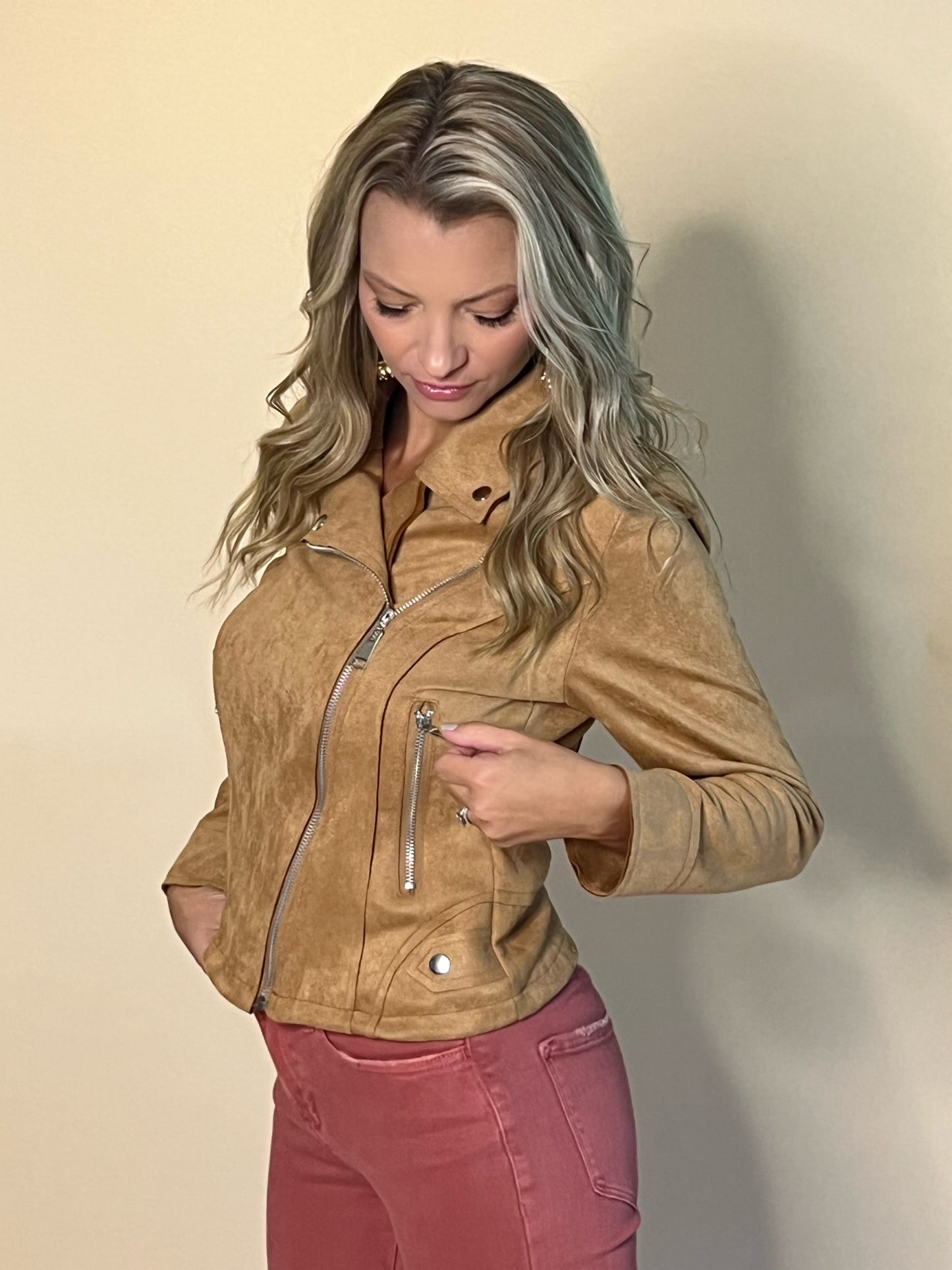 Falling for You Suede Jacket